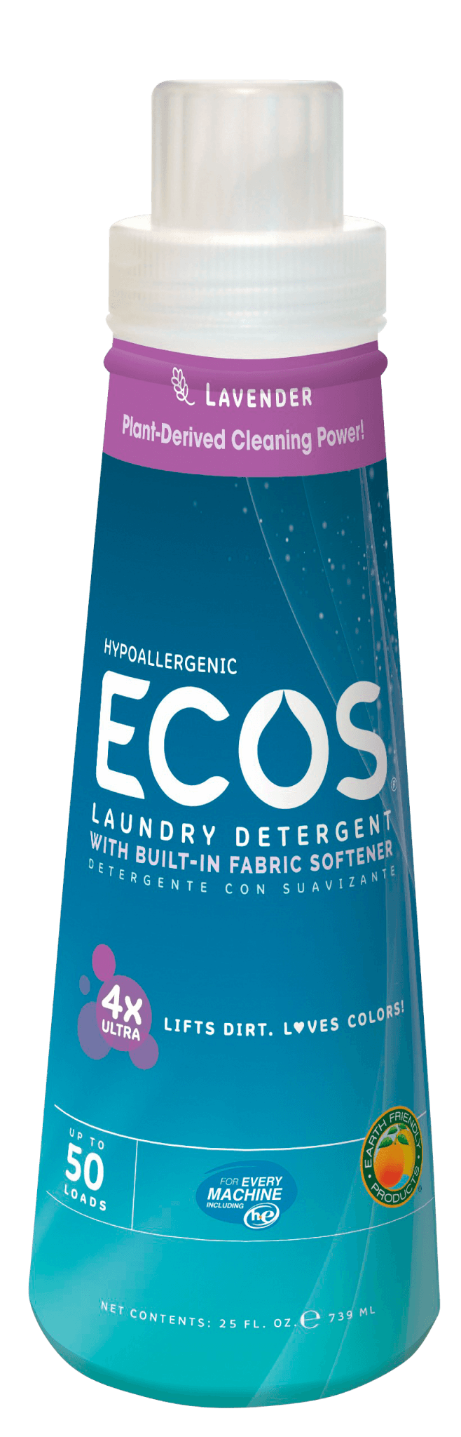 Travel Size Laundry Detergent Hypoallergenic Lavender ECOS®