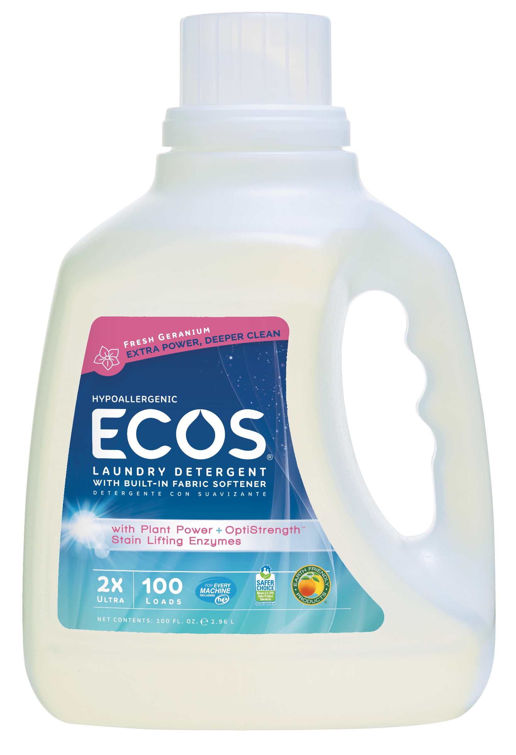 Pregnancy Safe Laundry Detergent Hypoallergenic Geranium ECOS®