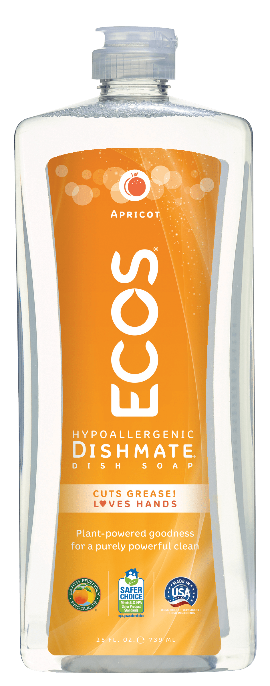 Hypoallergenic Dish Soap Apricot Dish Soap ECOS®