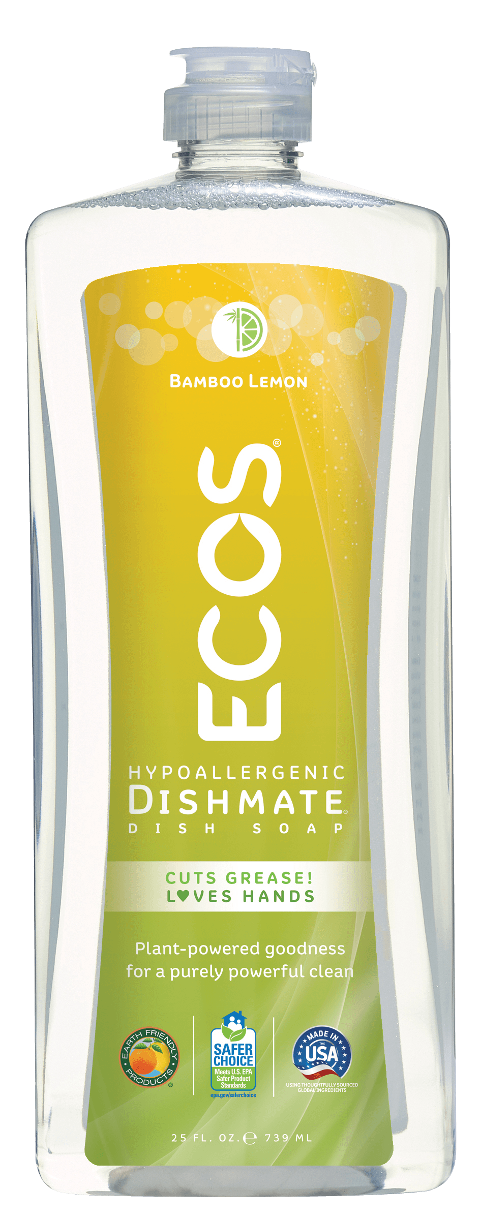 Natural Lemon Soap Bamboo Lemon Dish Soap ECOS®