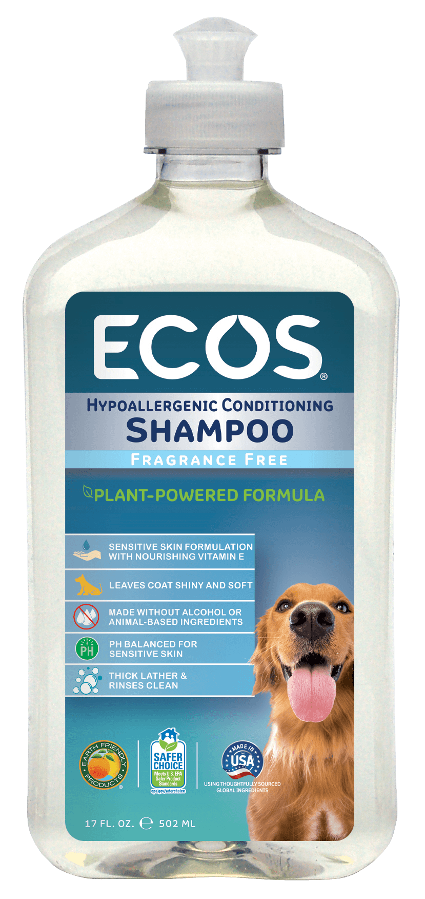 Hypoallergenic Dog Shampoo Pet Safe Product ECOS®