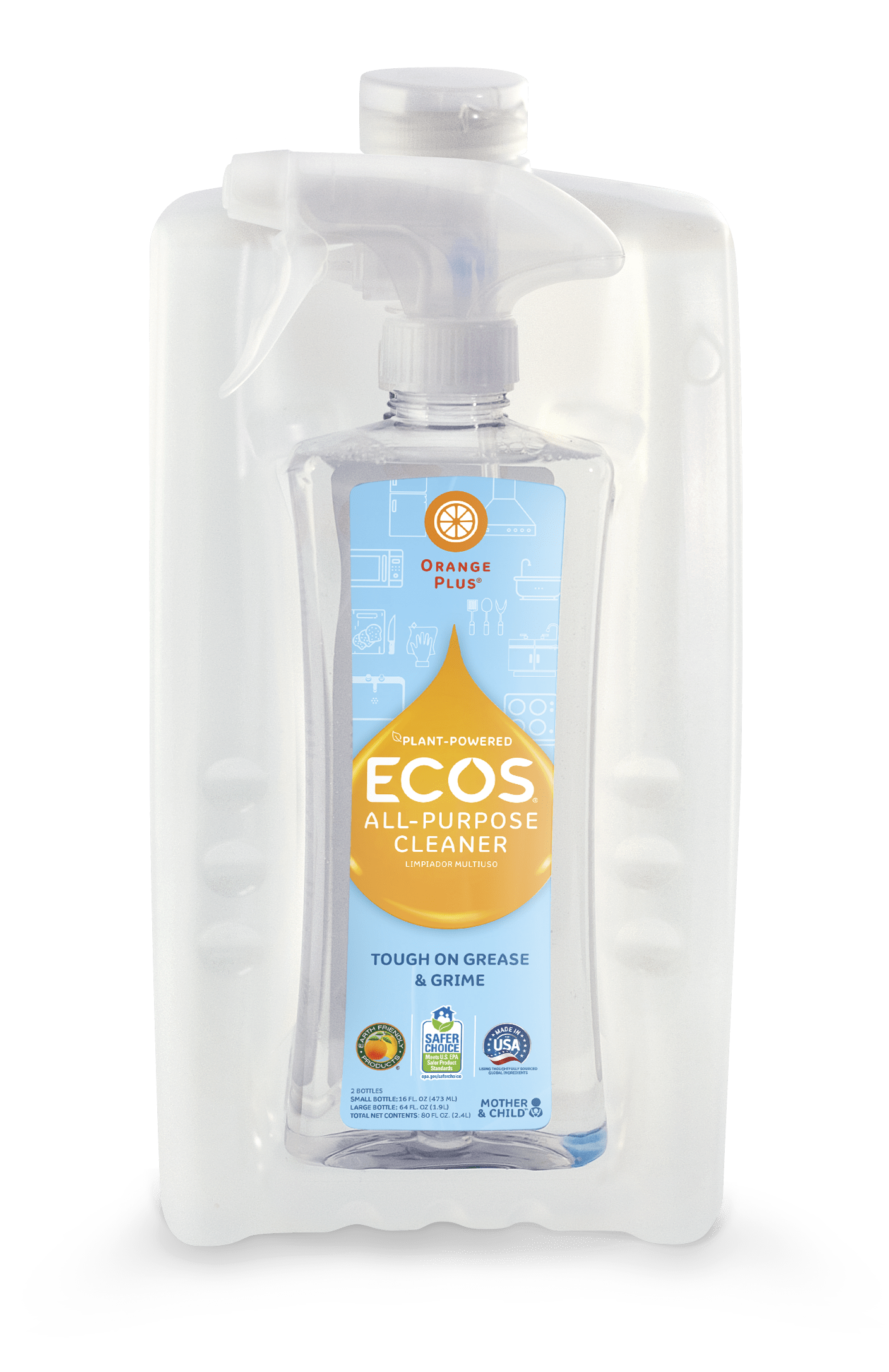 Sustainable Surface Detergent Orange All Purpose Cleaner ECOS®
