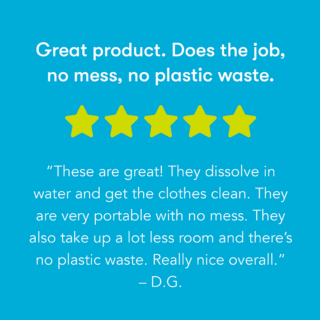 Laundry Sheets Testimonial