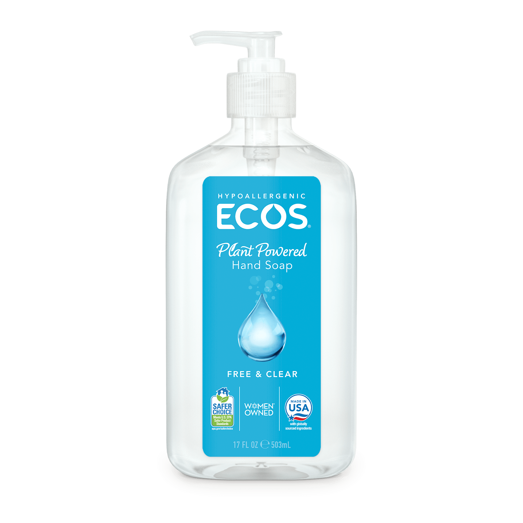 ECOS Hand Soap Free & Clear Front
