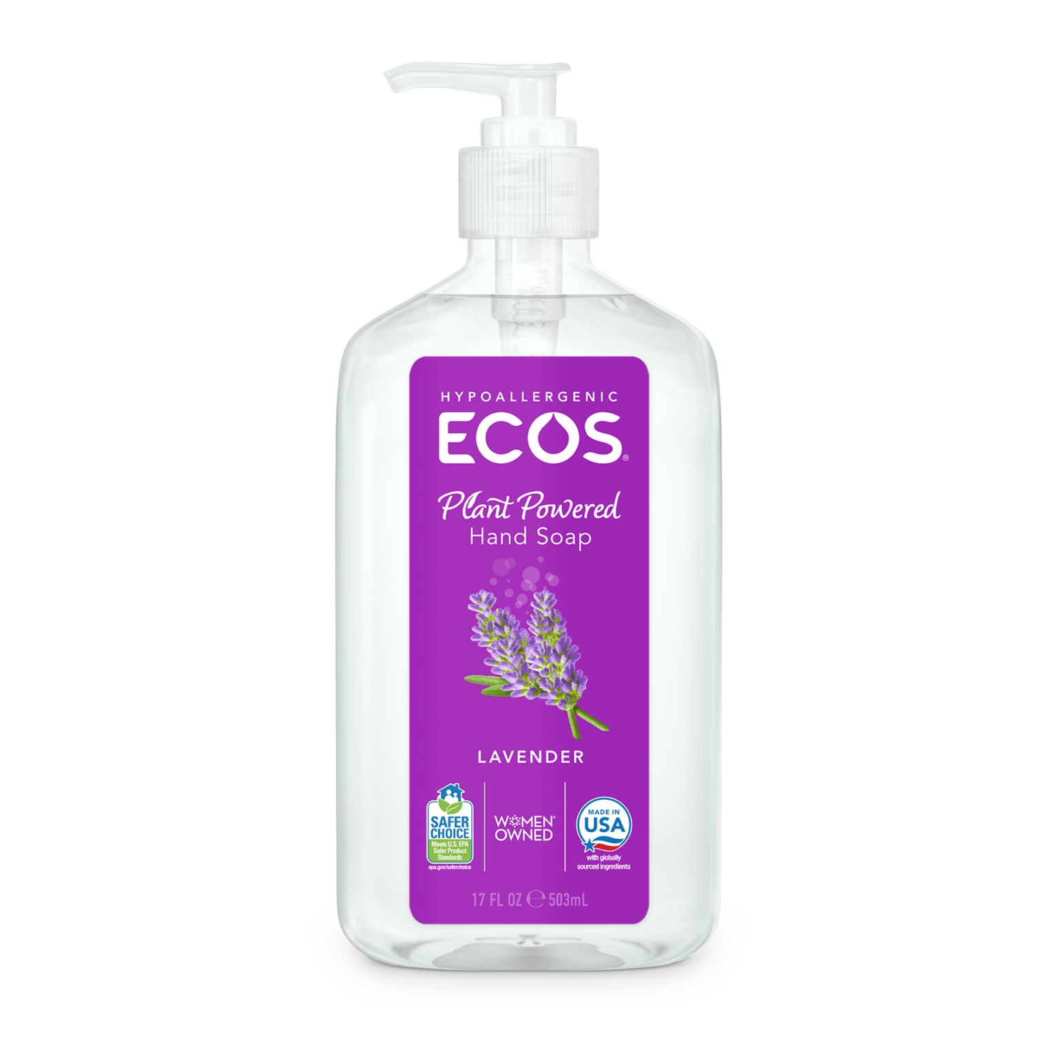 Lavender Hand Soap That’s Hypoallergenic For Better Hand Washing ECOS®