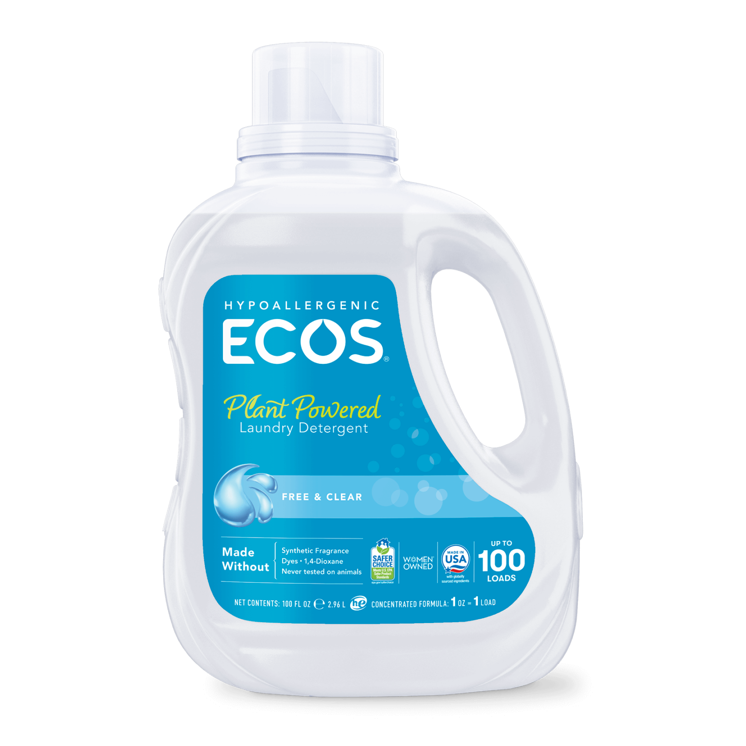 EcoConscious Laundry Detergents Powered By Plants ECOS®