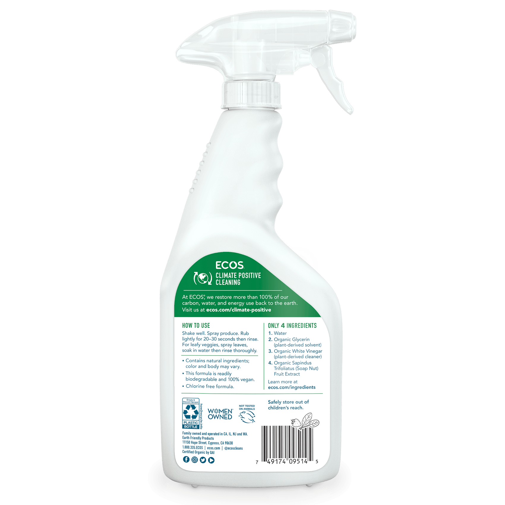 ECOS Organic Fruit & Veggie Wash
