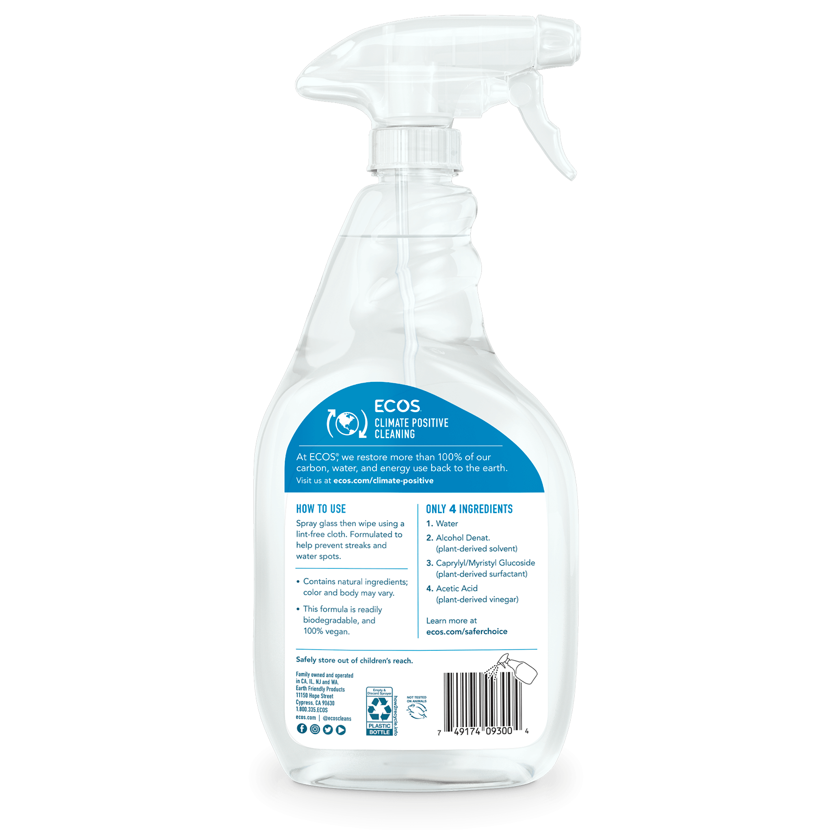 ECOS Window Cleaner Back