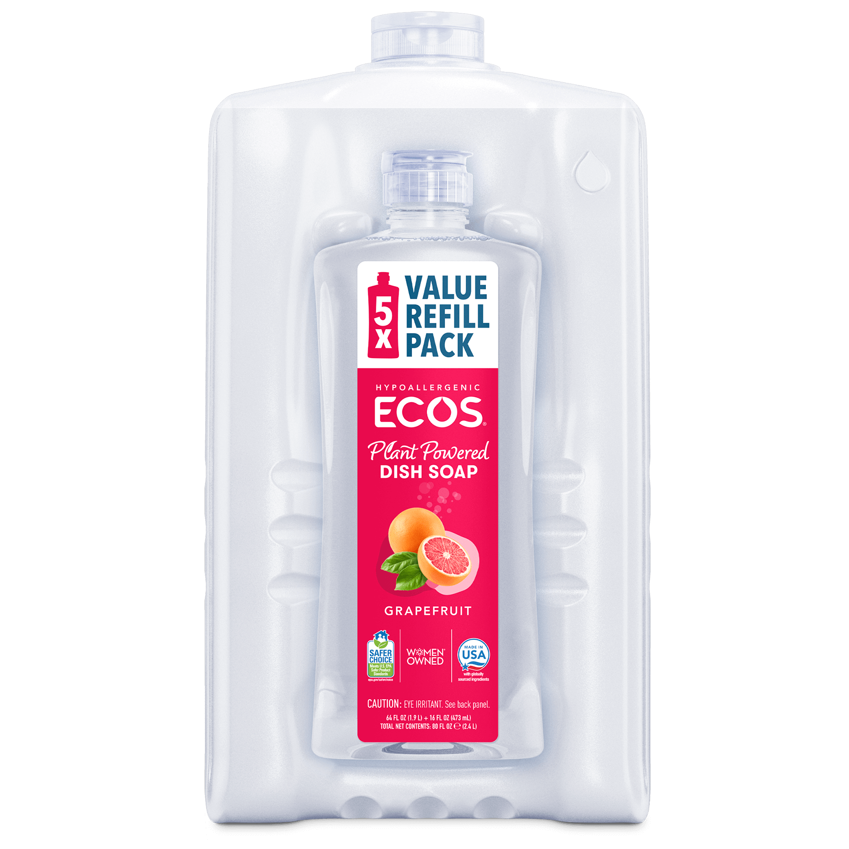 ECOS Dish Soap Grapefruit Refill